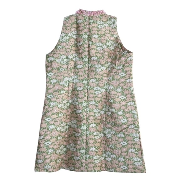Tuckernuck Maude Sequin Floral Mini Dress XXXL NWT Pink Green Sleeveless - Picture 8 of 13